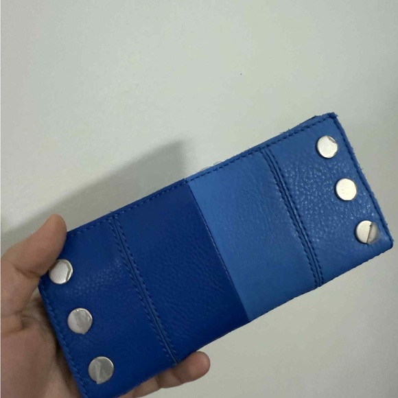 Hammitt North Wallet, Oasis Blue and Brushed Silver Hardware - Picture 2 of 6